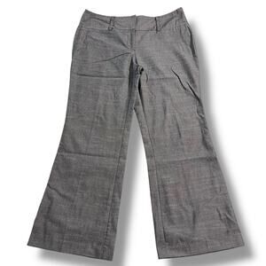 Y2K Maurices Womens Dress Pants Trousers Flare Leg Polished Gray 11 12 Short
